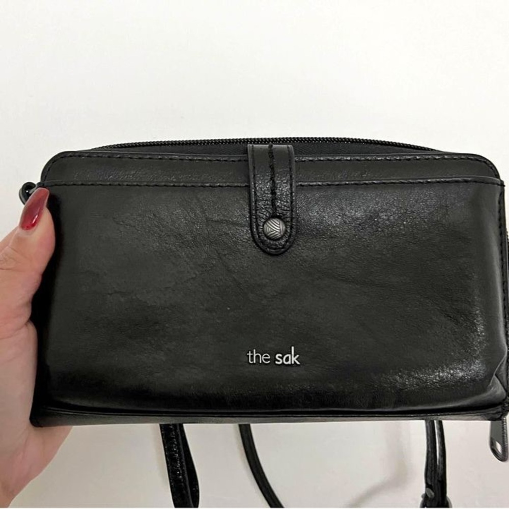 The Sak Leather Wristlet